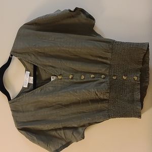 Planet Gold Blouse Medium